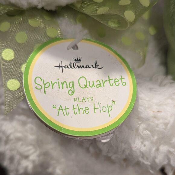 Hallmark Spring Quartet Animated Musical Plush Bunny with Frog & Chicks - Picture 8 of 14